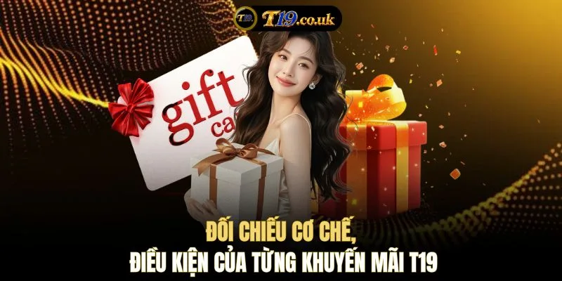 Đối chiếu cơ chế, điều kiện của từng khuyến mãi T19