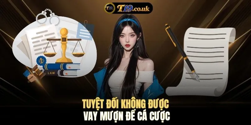 Tuyệt đối không được vay mượn để cá cược tất tay